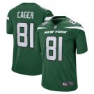 Men's Lawrence Cager Gotham Green New York Jets Team Game Player Jersey