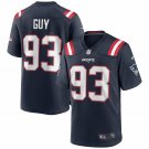Men's Lawrence Guy Navy New England Patriots Game Jersey