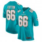 Men's Lester Cotton Sr. Aqua Miami Dolphins Home Game Player Jersey