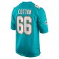 Men's Lester Cotton Sr. Aqua Miami Dolphins Home Game Player Jersey