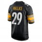 Men's Levi Wallace Black Pittsburgh Steelers Game Player Jersey