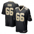 Men's Lewis Kidd Black New Orleans Saints Game Player Jersey