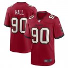 Men's Logan Hall Red Tampa Bay Buccaneers Game Player Jersey