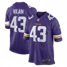 Men's Luiji Vilain Purple Minnesota Vikings Game Player Jersey