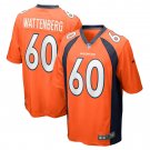 Men's Luke Wattenberg Orange Denver Broncos Game Player Jersey