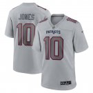 Men's Mac Jones Gray New England Patriots Atmosphere Fashion Game Jersey