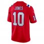 Men's Mac Jones Red New England Patriots Alternate Game Jersey