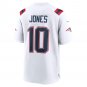 Men's Mac Jones White New England Patriots Player Game Jersey
