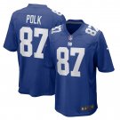 Men's Makai Polk Royal New York Giants Home Game Player Jersey