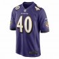 Men's Malik Harrison Purple Baltimore Ravens Game Jersey