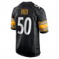 Men's Malik Reed Black Pittsburgh Steelers Game Player Jersey