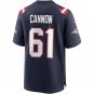Men's Marcus Cannon Navy New England Patriots Game Jersey