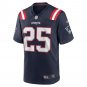 Men's Marcus Jones Navy New England Patriots Game Player Jersey