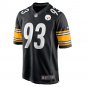 Men's Mark Robinson Black Pittsburgh Steelers Game Player Jersey