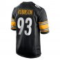 Men's Mark Robinson Black Pittsburgh Steelers Game Player Jersey
