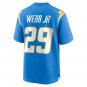 Men's Mark Webb Jr. Powder Blue Los Angeles Chargers Game Jersey