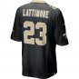 Men's Marshon Lattimore Black New Orleans Saints Game Jersey