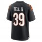 Men's Marvell Tell III Black Cincinnati Bengals Game Player Jersey