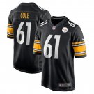 Men's Mason Cole Black Pittsburgh Steelers Game Player Jersey