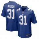 Men's Matt Breida Royal New York Giants Game Jersey