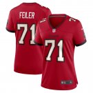Men's Matt Feiler Red Tampa Bay Buccaneers Game Player Jersey