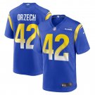 Men's Matthew Orzech Royal Los Angeles Rams Game Jersey