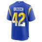 Men's Matthew Orzech Royal Los Angeles Rams Game Jersey