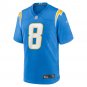 Men's Max Duggan Powder Blue Los Angeles Chargers Team Game Jersey
