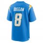 Men's Max Duggan Powder Blue Los Angeles Chargers Team Game Jersey