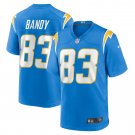 Men's Michael Bandy Powder Blue Los Angeles Chargers Player Game Jersey