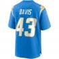 Men's Michael Davis Powder Blue Los Angeles Chargers Game Jersey