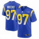 Men's Michael Hoecht Royal Los Angeles Rams Game Player Jersey