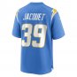 Men's Michael Jacquet Powder Blue Los Angeles Chargers Game Player Jersey