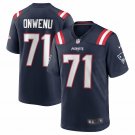 Men's Mike Onwenu Navy New England Patriots Team Game Jersey