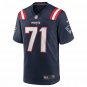 Men's Mike Onwenu Navy New England Patriots Team Game Jersey