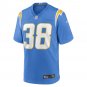Men's Milton Wright Powder Blue Los Angeles Chargers Game Jersey
