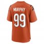 Men's Myles Murphy Orange Cincinnati Bengals Team Game Jersey
