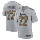 Men's Najee Harris Gray Pittsburgh Steelers Atmosphere Fashion Game Jersey