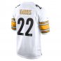 Men's Najee Harris White Pittsburgh Steelers Game Jersey