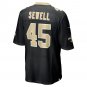 Men's Nephi Sewell Black New Orleans Saints Game Player Jersey