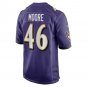 Men's Nick Moore Purple Baltimore Ravens Game Jersey
