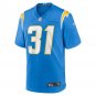 Men's Nick Niemann Powder Blue Los Angeles Chargers Game Player Jersey