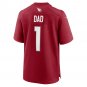 Men's Number 1 Dad Cardinal Arizona Cardinals Game Jersey
