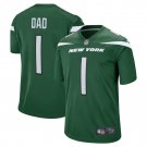 Men's Number 1 Dad Gotham Green New York Jets Game Jersey
