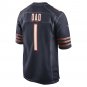 Men's Number 1 Dad Navy Chicago Bears Game Jersey