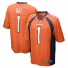 Men's Number 1 Dad Orange Denver Broncos Game Jersey