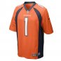 Men's Number 1 Dad Orange Denver Broncos Game Jersey