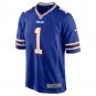 Men's Number 1 Dad Royal Buffalo Bills Game Jersey