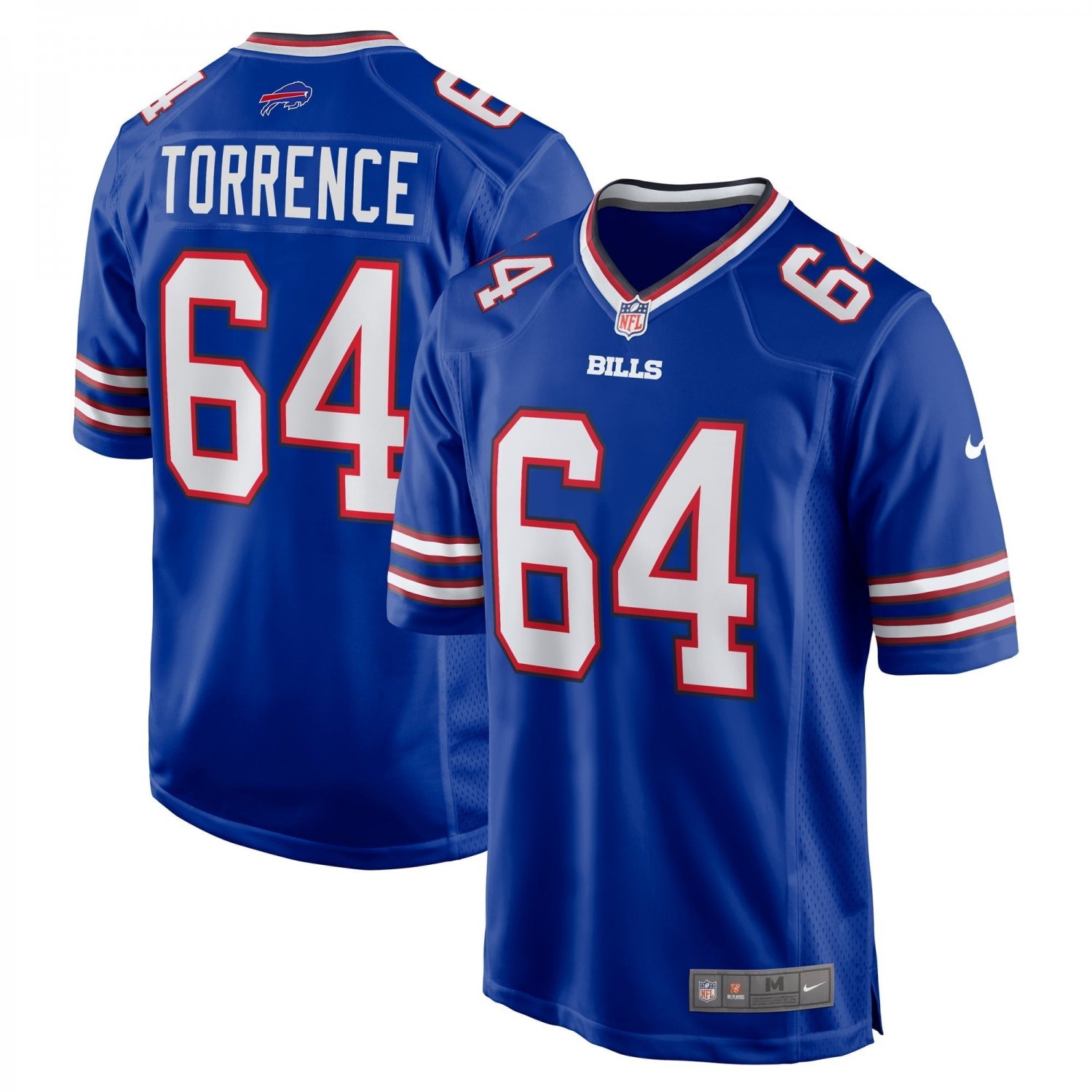 Men's O'Cyrus Torrence Royal Buffalo Bills Home Game Jersey