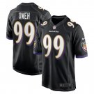 Men's Odafe Oweh Black Baltimore Ravens Game Jersey